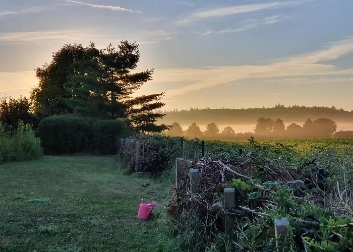 Сasa de vacaciones Siedlerhaus Schoenste Aussicht, Naturgarten & Sauna